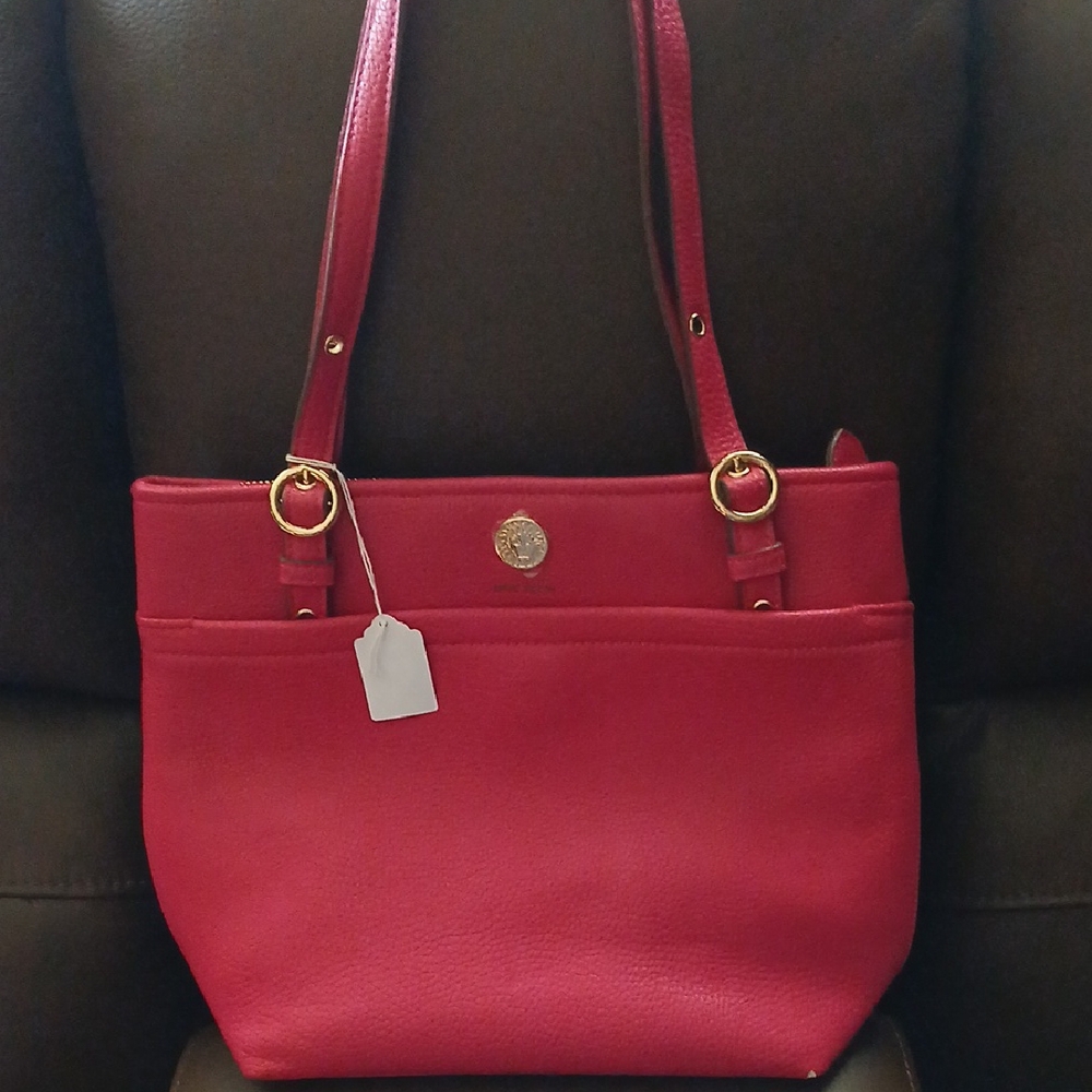 Anne Klein Vibrant Red Shoulder Bag.Like New.